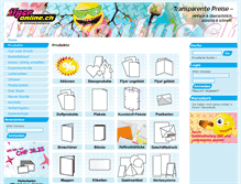 Tablet Screenshot of flyeronline.ch
